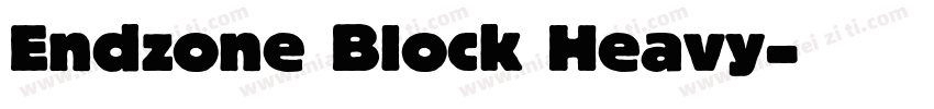 Endzone Block Heavy字体转换